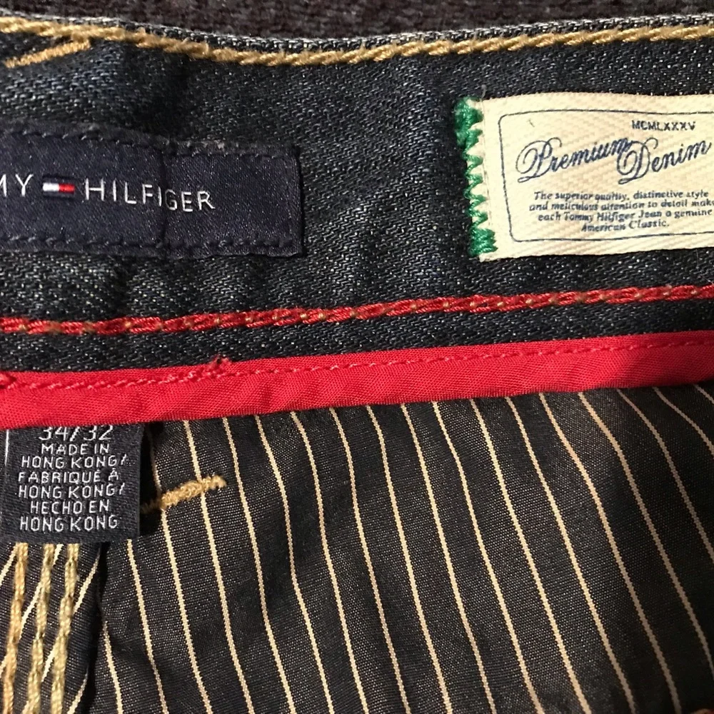 Vintage Tommy Hilfiger Premium Denim Jeans Pants 34x32 Gym P Wing Bear Rlx Thj 1
